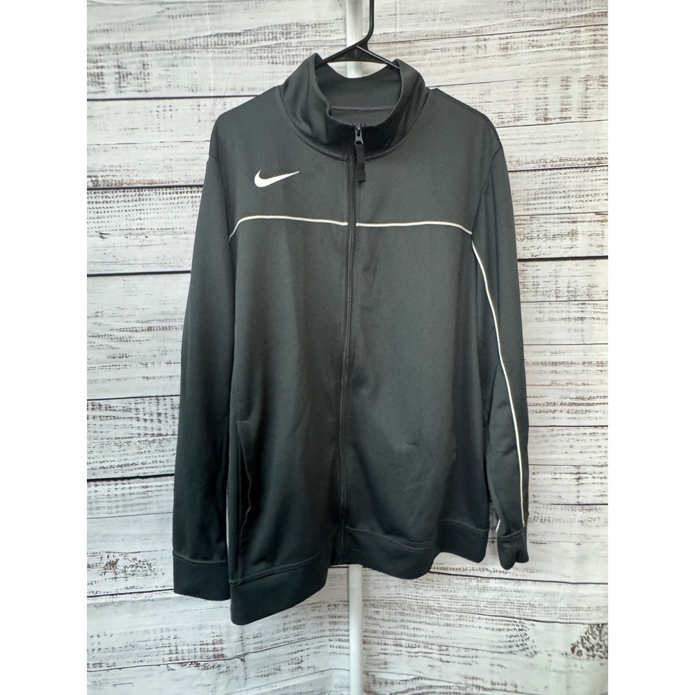 Nike Dri-FIT Men's Gray‎ Athletic Track Jacket Full Zip Size XL
